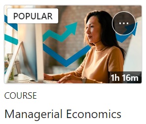 Select to see the course video, Managerial Economics
